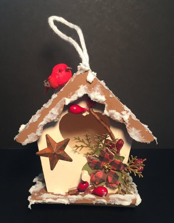 Bird House Ornament