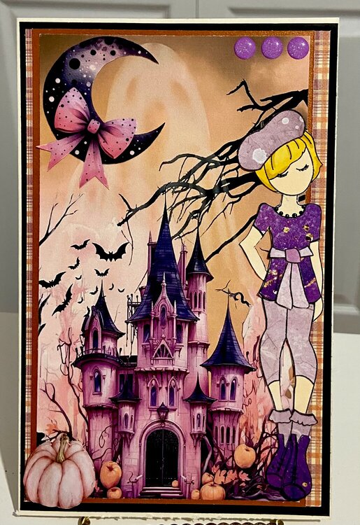 Julie Nutting doll Halloween Card