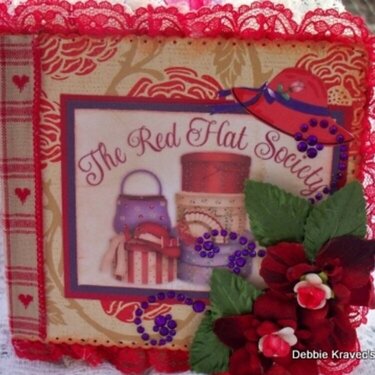 Red Hat Society Mini Paper Bag Album