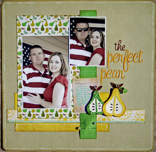 The Perfect Pear (Serendipity Scrapbooks Dec kit)