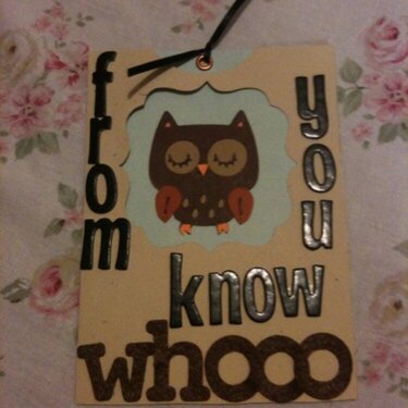 you know whooo card