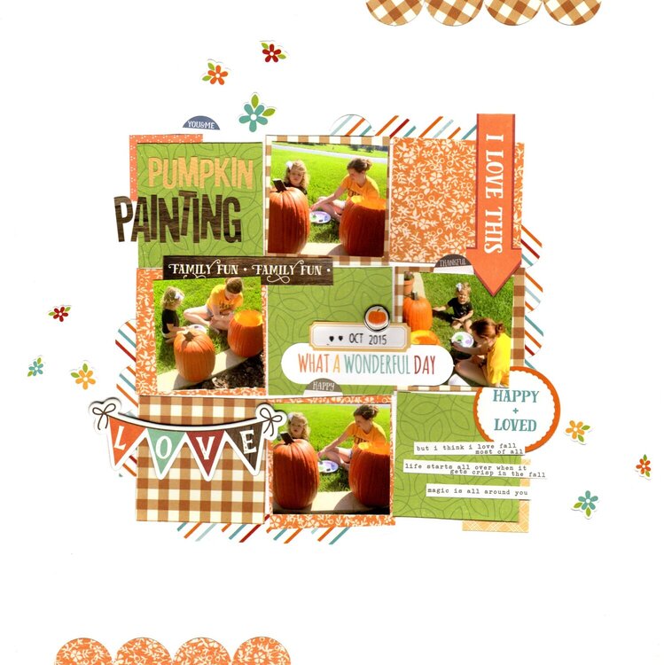 pumpkin painting (my creative scrapbook) || happyGRL