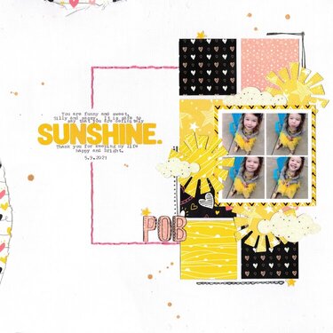 sunshine (whimsy stamp) || happyGRL