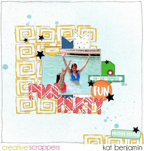 pool party (creative scrappers) || happyGRL