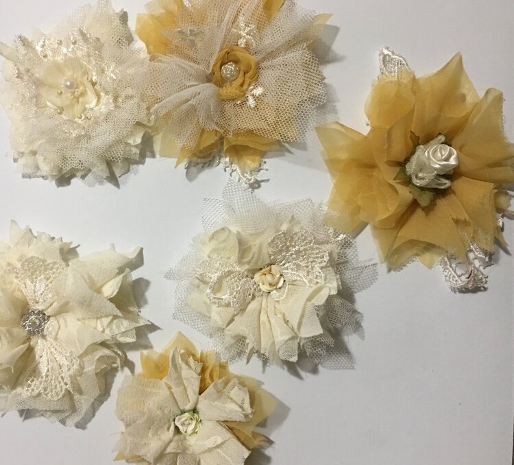 Fabric flowers