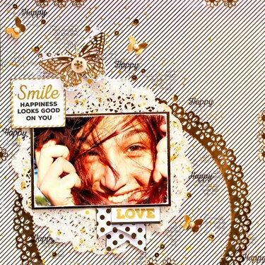 Smile - Kaisercraft &quot;A Touch of Gold&quot;