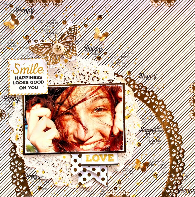 Smile - Kaisercraft &quot;A Touch of Gold&quot;