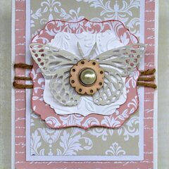 Butterfly Card - Back to Basics Kaisercraft