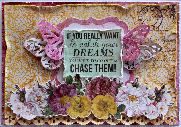 Chase Your Dreams Card - Kaisercraft DT