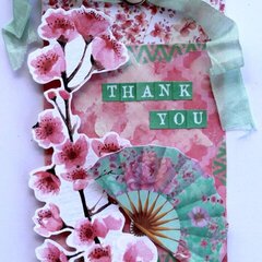Kaisercraft DT - Thank You Tag - Cherry Blossom Collection