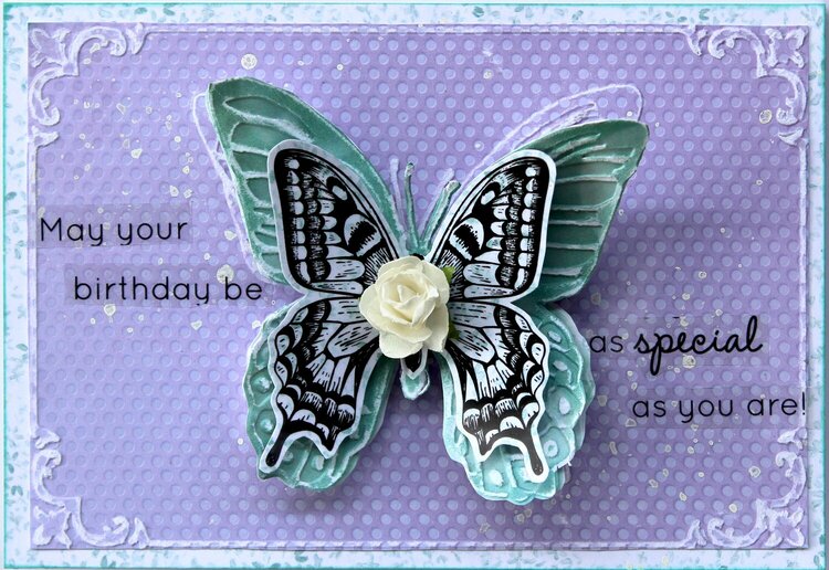 Butterfly Card - Kaisercraft Fairy Dust