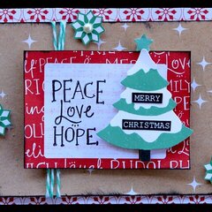 Peace Love Hope - Kaisercraft Holly Jolly