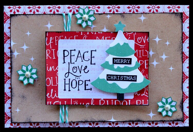 Peace Love Hope - Kaisercraft Holly Jolly