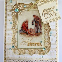 Joyful Christmas Card - Kaisercraft Holy Night