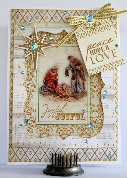 Joyful Christmas Card - Kaisercraft Holy Night