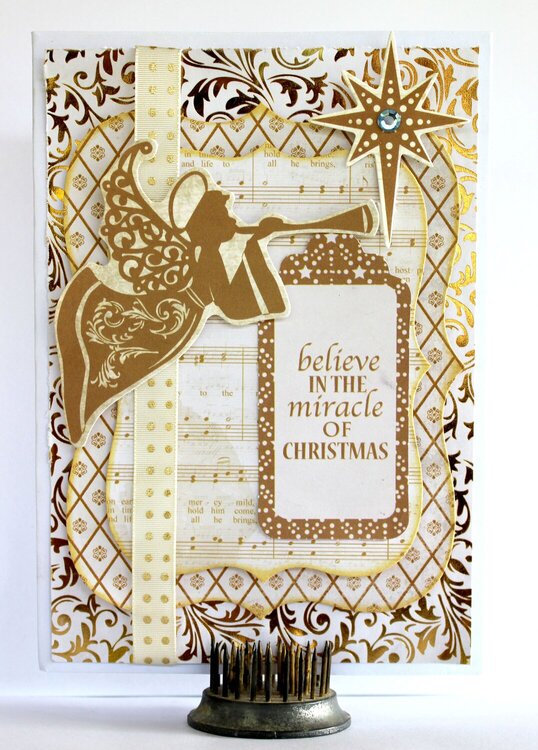 &quot;Believe&quot; Christmas Card - Kaisercraft &quot;Holy Night&quot;