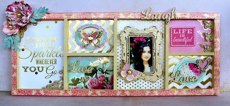 Kaisercraft DT Entry - Altered Frame - All That Glitters