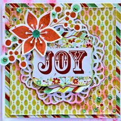 "Joy" Christmas Card - Kaisercraft
