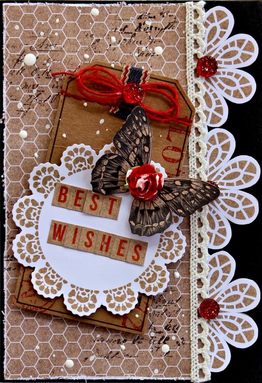 Best Wishes Card - Kaisercraft