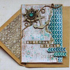 Kaisercraft DT - Birthday Wishes Card - Sandy Toes Collection