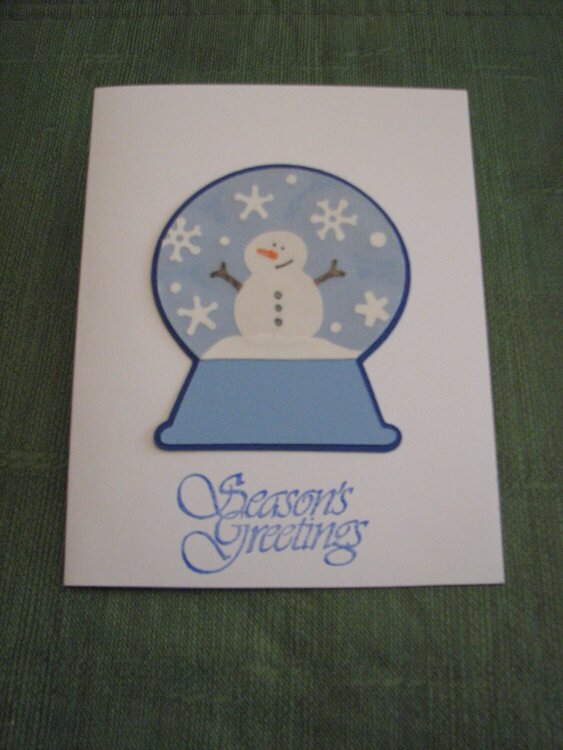 Snow Globe Card