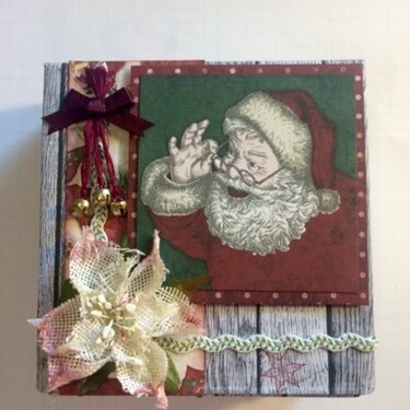 Christmas Box using Bo Bunny "Tis The Season" Paper Line