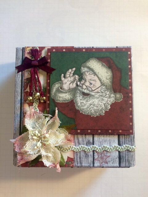 Christmas Box using Bo Bunny &quot;Tis The Season&quot; Paper Line
