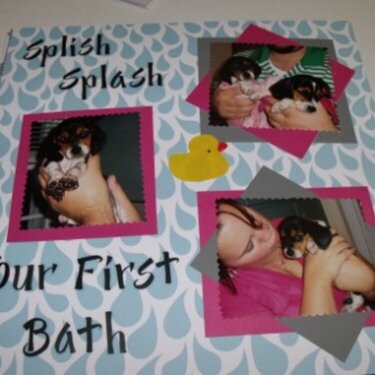 Splish Splash - Our First Bath