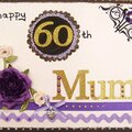 Card for Mum's 60th