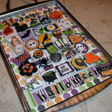 31 Days of Halloween Cookie Sheet Calendar