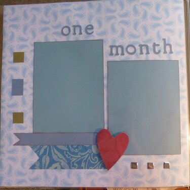 Baby Book--One month