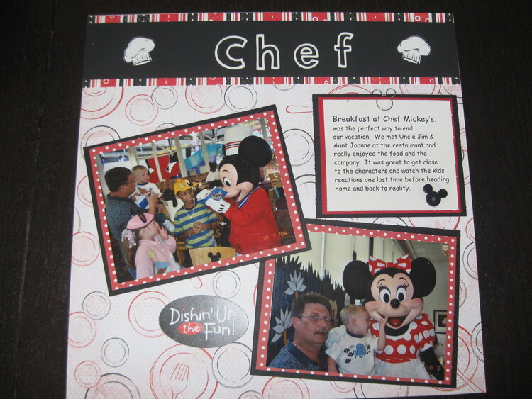 Left page Chef Mickey