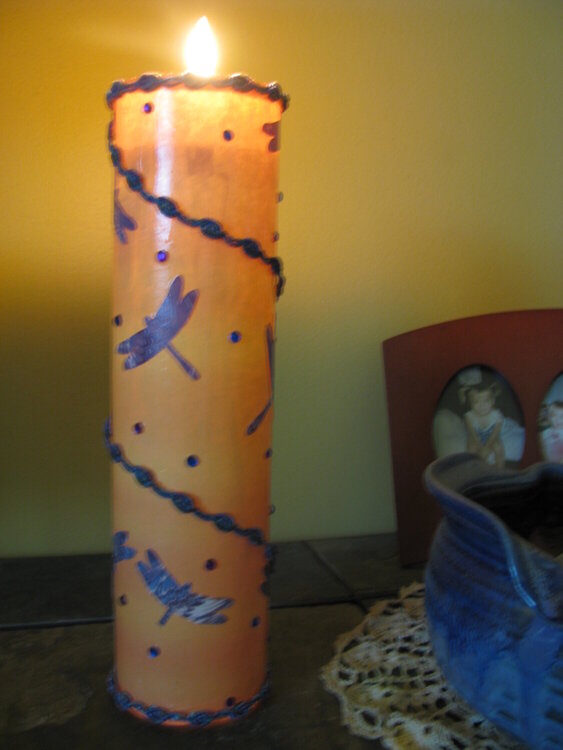 Altered candle holder