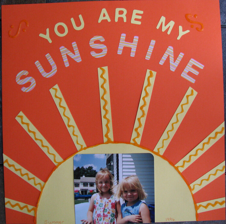 You are my sunshine