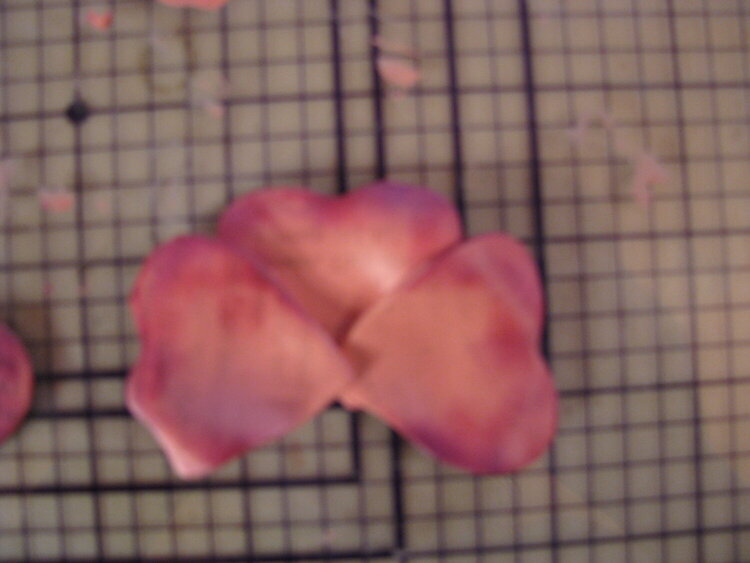 Making clay roses 4
