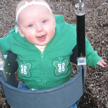 First time in a park swing