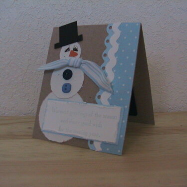 Snow man Card