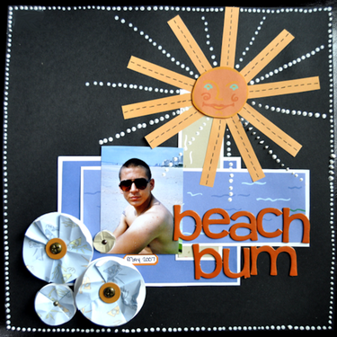 Beach Bum (March Ugly Paper Challenge)