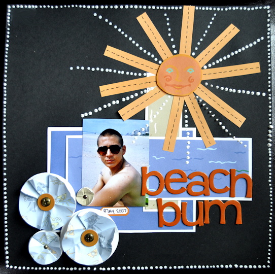 Beach Bum (March Ugly Paper Challenge)