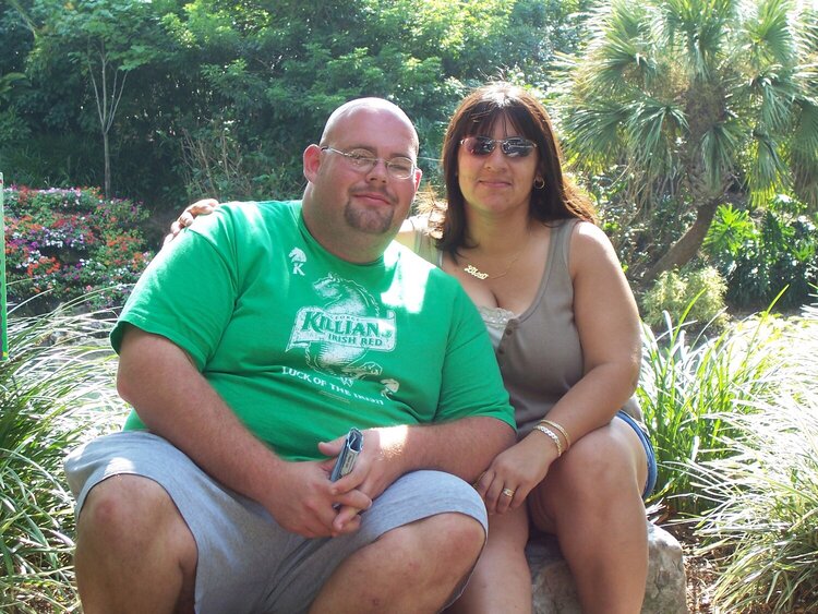 My hubby and me at Seaworld