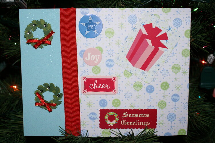 #5-Christmas card {5 pts/5bonus if you made the card}