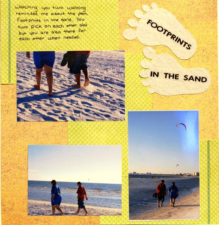 Footprints in the sand-Side 1