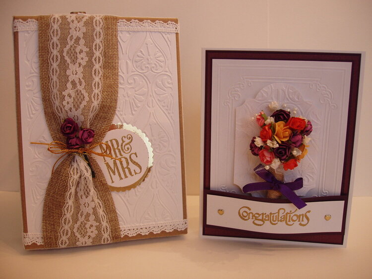 Wedding card with box