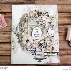 Mixed Media Canvas with Romantique