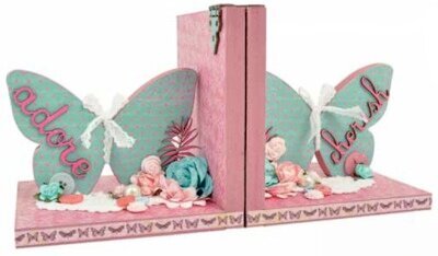 Butterfly bookends