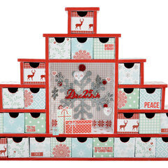 North Pole Shadow Box Drawers