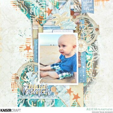 Baby at the Beach Layout