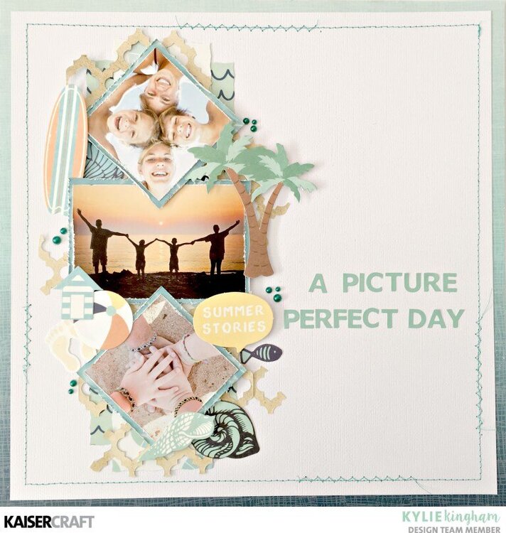 Picture Perfect Summer Scrapbook Spread