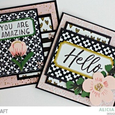Stamped Fleur Card Set