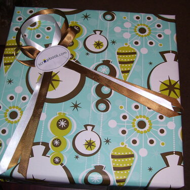 wrapped gift from my sweet sister!!